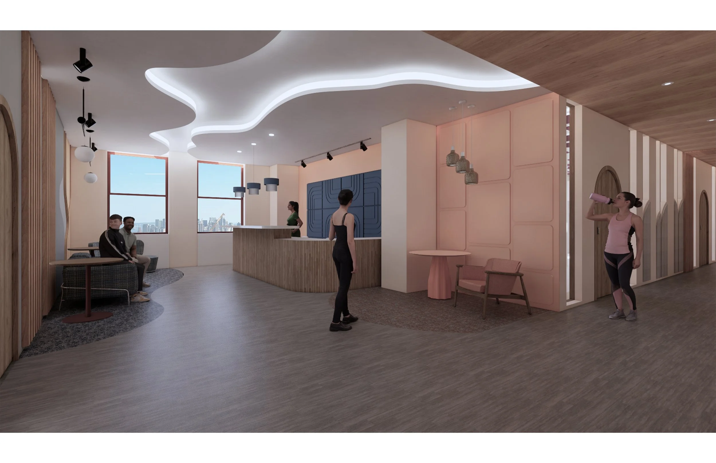 Reception to Yoga Studio
